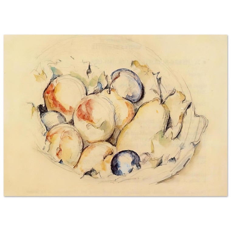 Paul Cezanne  Fruits Fine Art Poster / Art Print