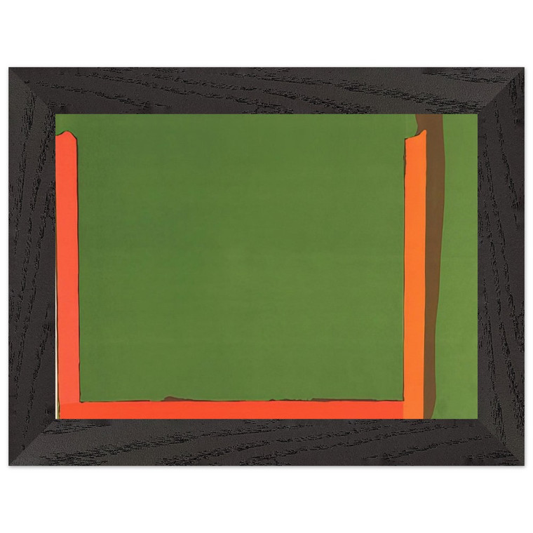 John Hoyland Untitled Litograph Color Field Wood Framed Art Print/Poster