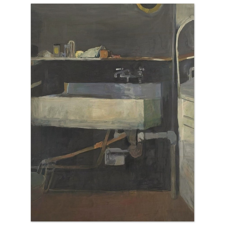 Richard Diebenkorn  Corner of Studio  Sink Wood Print