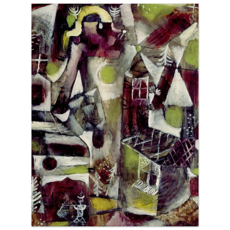 Paul Klee  SWAMP LEGEND 1919 Wood Print