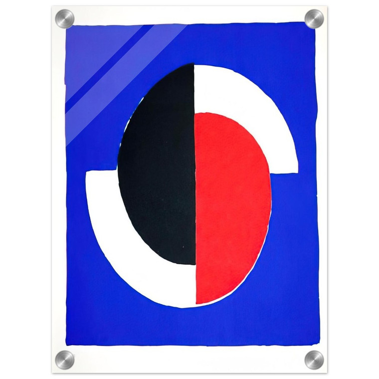 Sonia Delaunay  COMPOSITION RED BLUE BLACK WHITE Acrylic Print