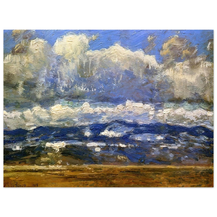 Childe Hassam  Over the Great Divide Aluminum Print