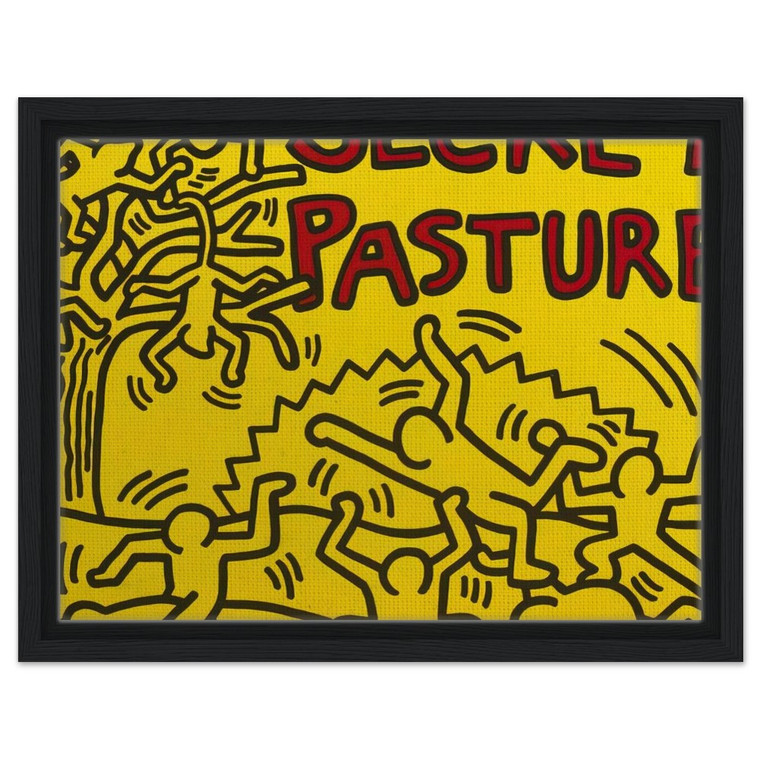 Haring Bill T Jones Arnie Zane Secret Pastures Poster 1984 N2 Framed Canvas