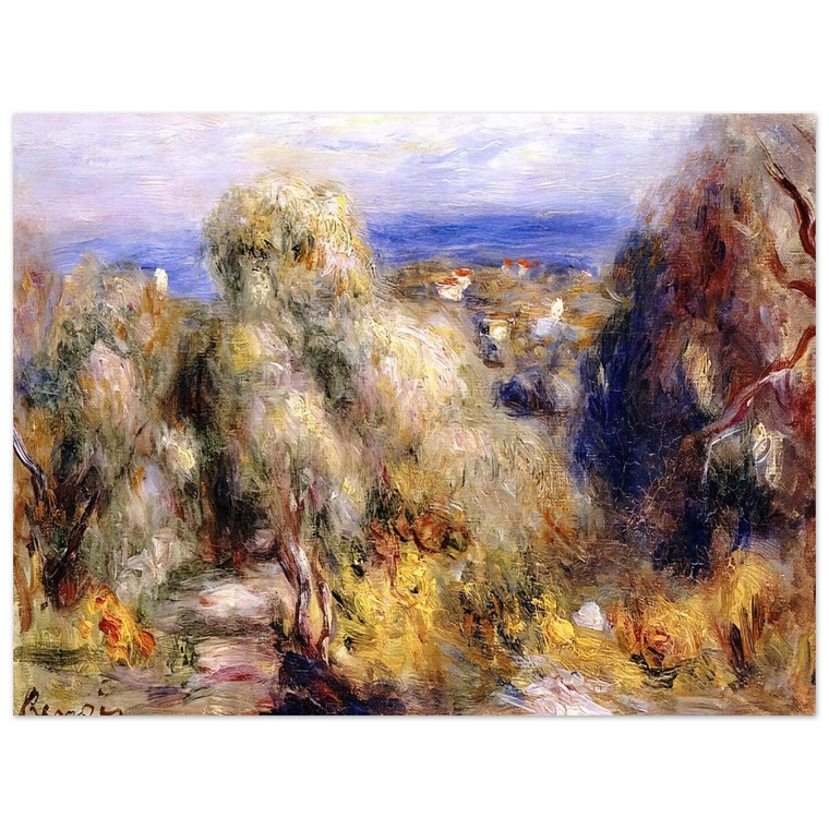 PierreAuguste Renoir  View of Cannet Aluminum Print