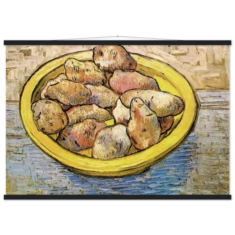 Vincent van Gogh Still Life Potatoes Yellow Dish Matte Poster Hanger