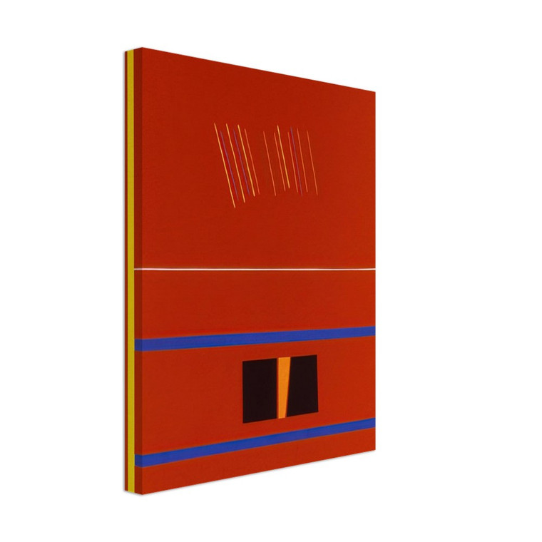 Ronnie Landfield  Red Painting For Romania  1990 Canvas