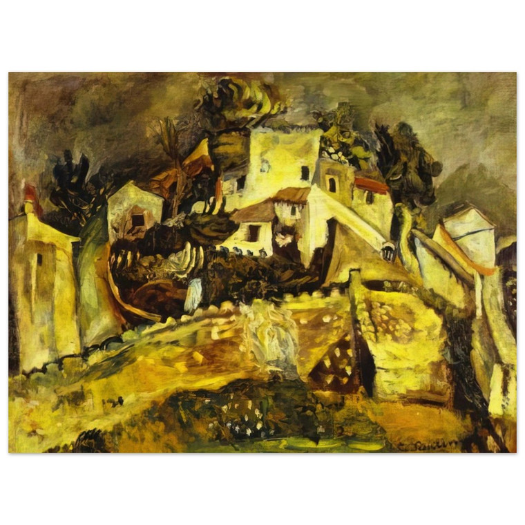 Chaim Soutine  LANDSCAPE AT CAGNES Wood Print