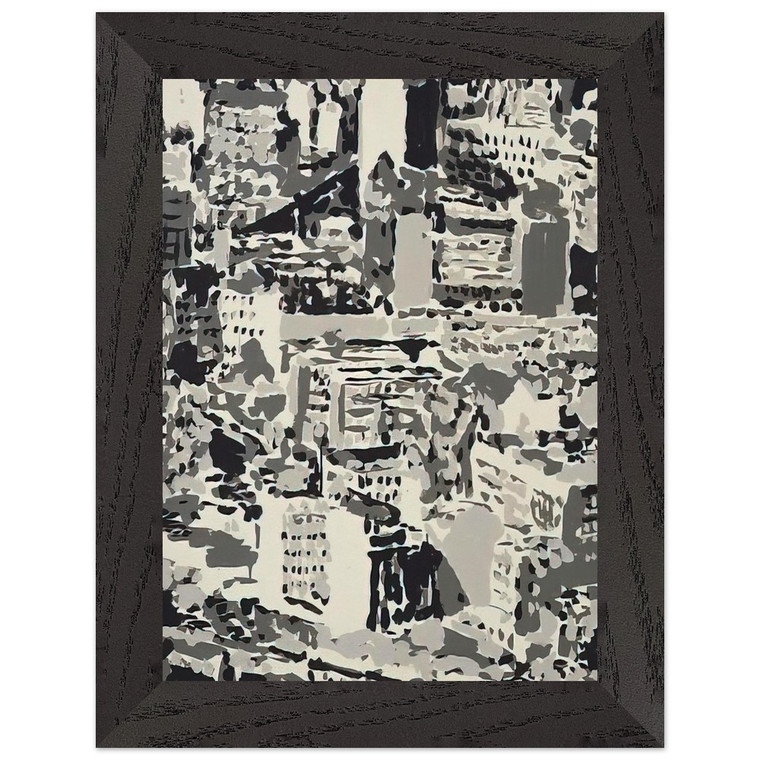 Gerhard Richter  TOWNSCAPE 1969 Premium Wooden Framed Art Print / Poster