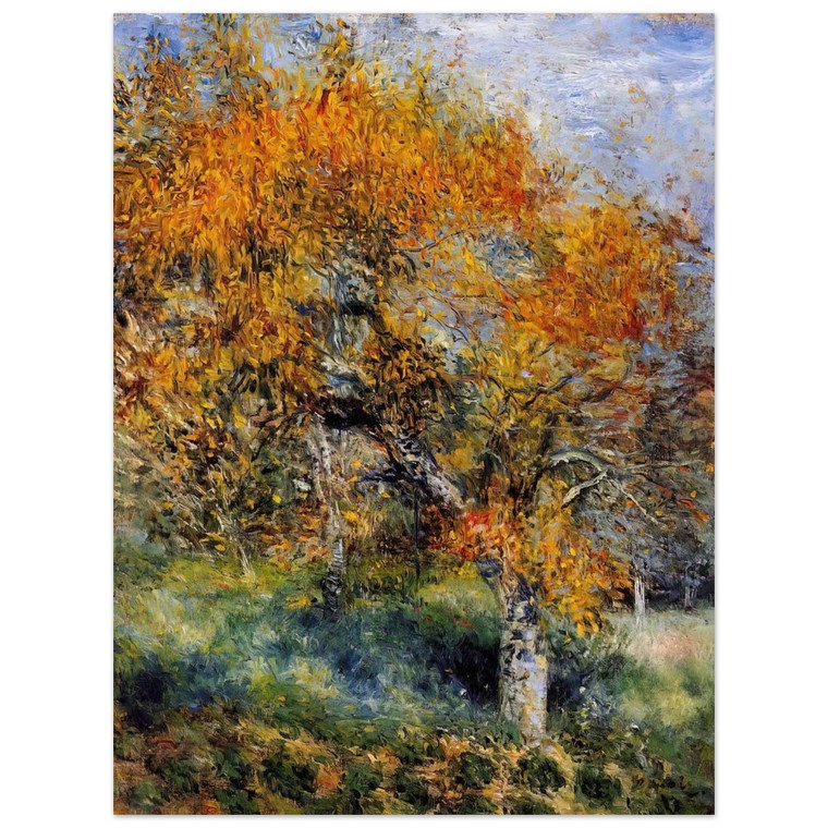 PierreAuguste Renoir  The Pear Tree Aluminum Print