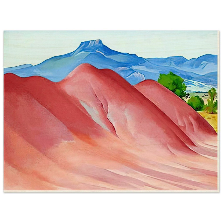 Georgia OKeeffe  Red Hills and Pedernal Wood Print