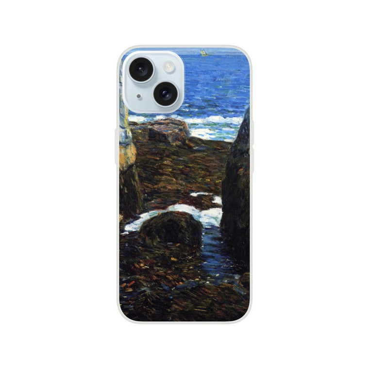 Childe Hassam - The North Gorge Appledore Isles of Shoals Flexi case