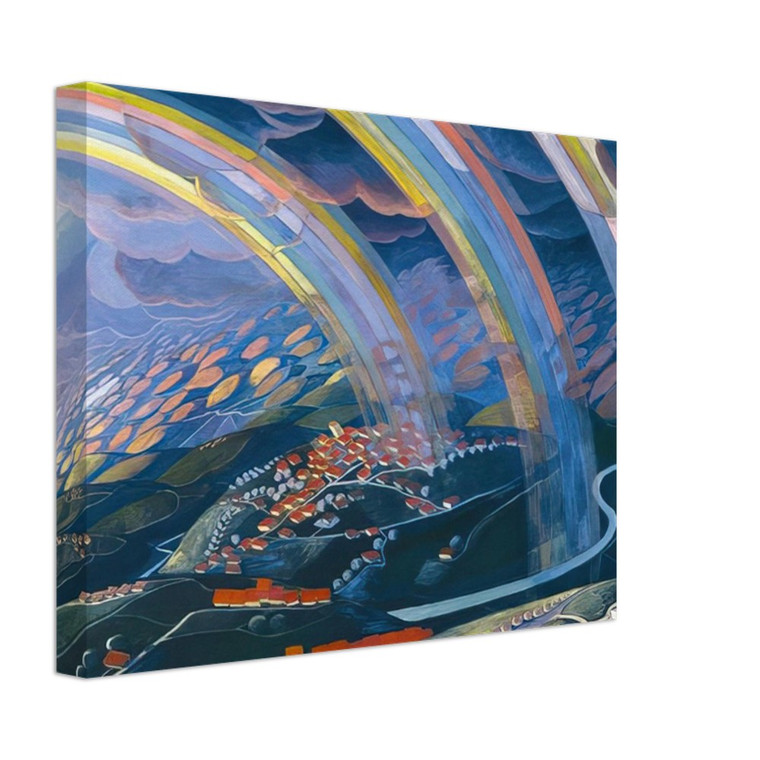 Gerardo Dottori  The Miracle of Light While Flying  1931 Canvas