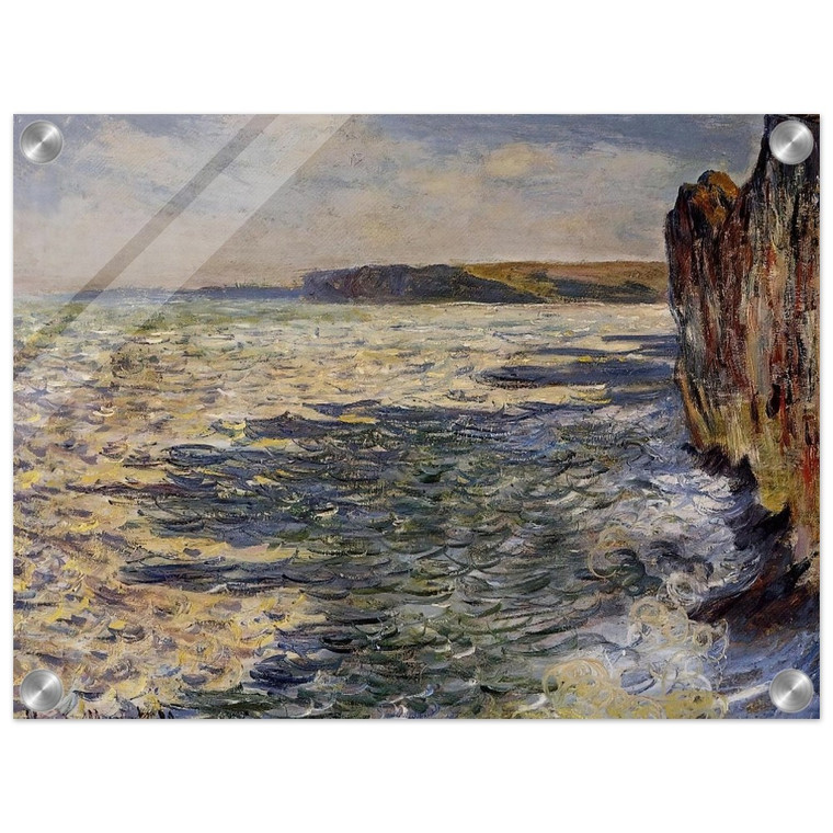 claude monet  Waves and Rocks at Pourville Acrylic Print