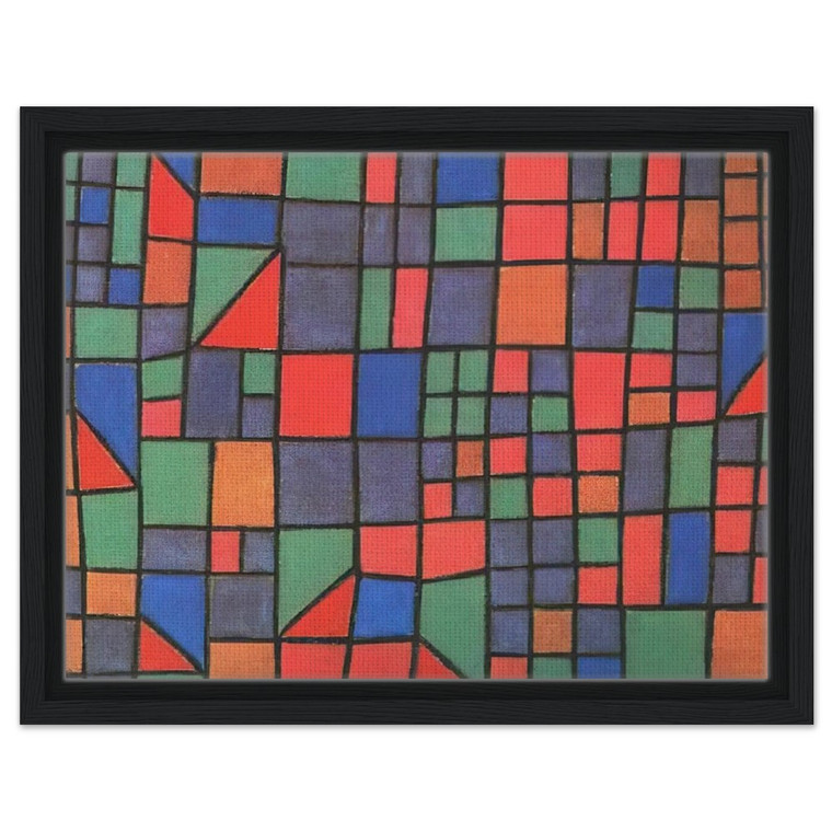 Paul Klee  GLASS FACADE 1940 Framed Canvas