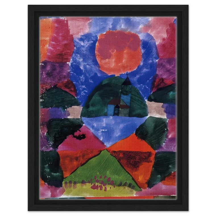 Paul Klee  A PRESSURE OF TEGERNSEE 1919 Framed Canvas