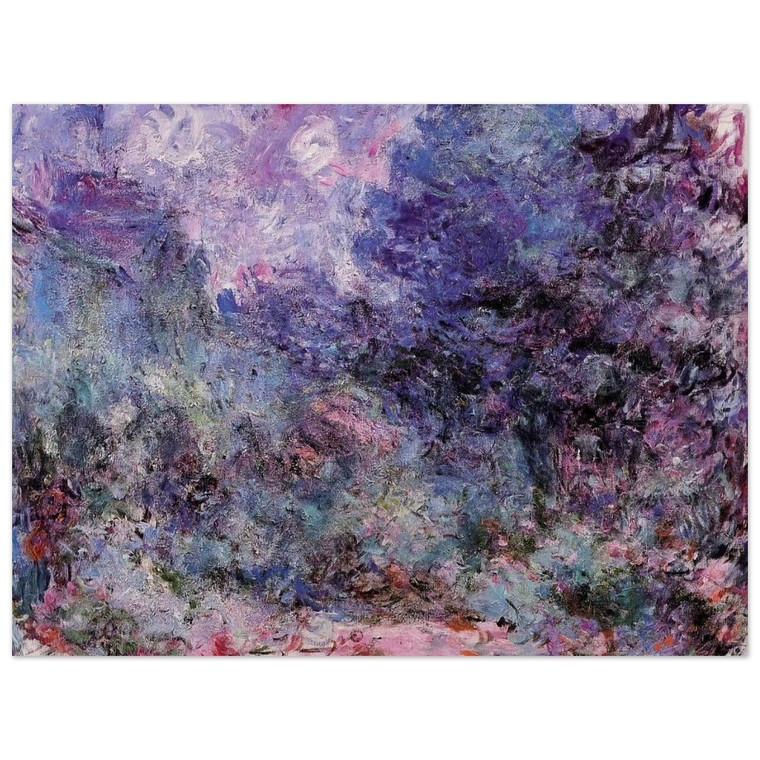 claude monet  The House Seen from the Rose Garden 3 Aluminum Print
