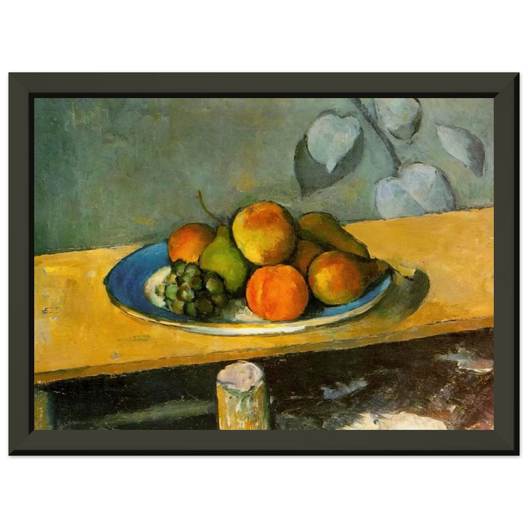 Paul Cezanne  Apples Pears and Grapes Premium Metal Framed Art Print / Poster