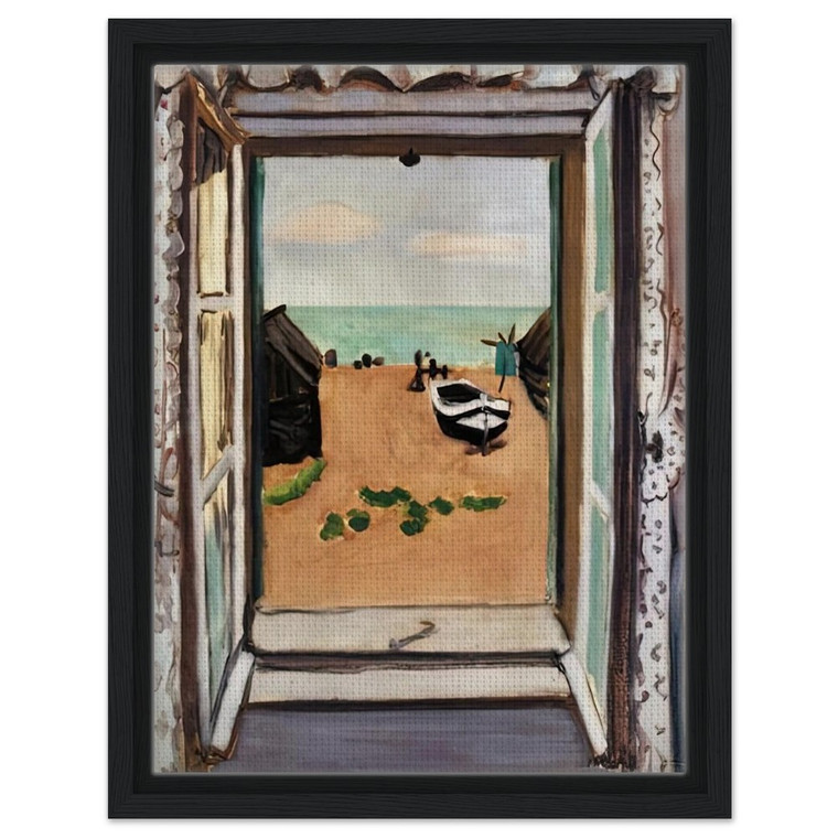 Henri Matisse  OPEN WINDOW ETRETAT 1920 Framed Canvas