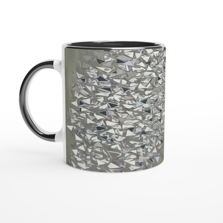 Robert Goodnough - Vertical Gray - 1985 Ceramic Mug with Color Inside