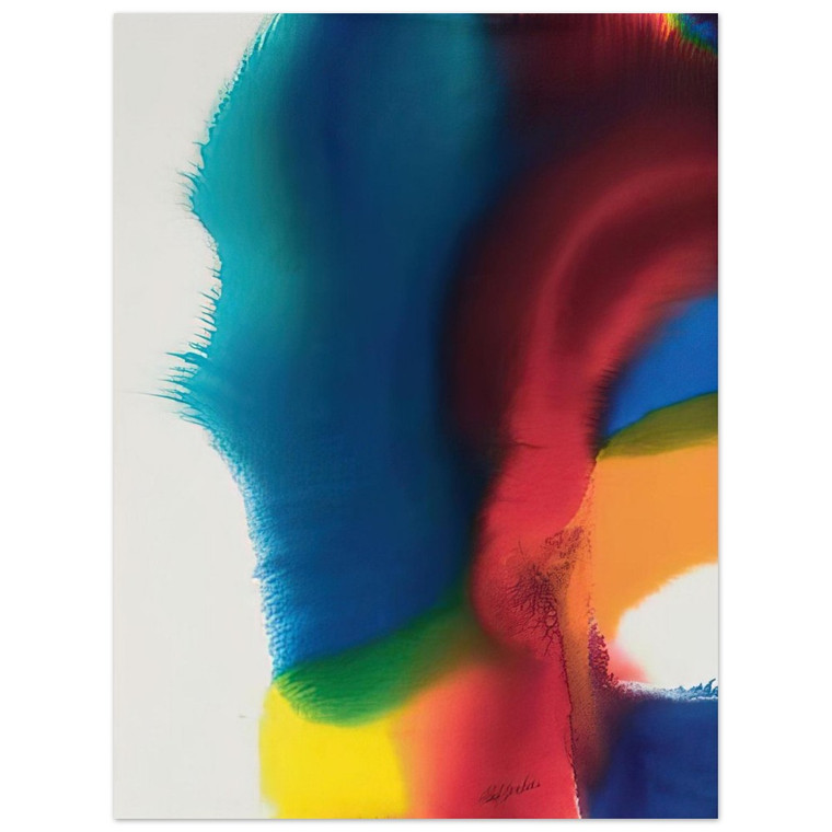 Paul Jenkins  Rainbow Bleed Aluminum Print