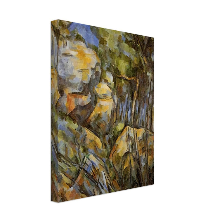 Paul Cezanne  Rocks near the Caves below the Chateau Noir Canvas