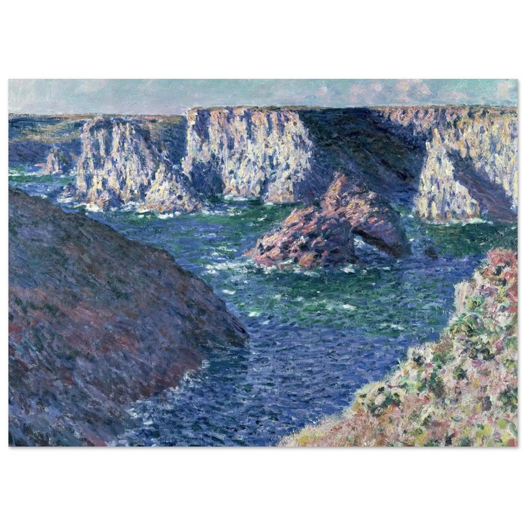 claude monet  Rocks at BelleIle Fine Art Poster / Art Print