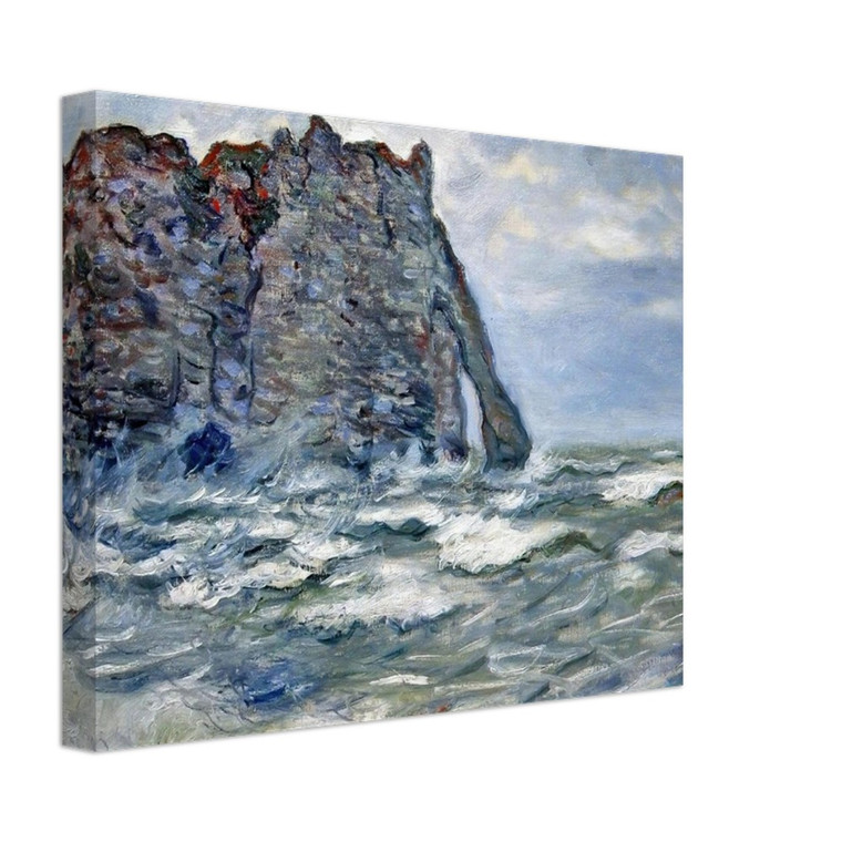 claude monet  Port dAval Rough Sea Canvas