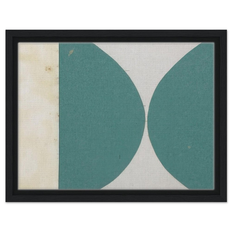 Ellsworth Kelly  Green Curves from the series Line Form Color Framed Canvas