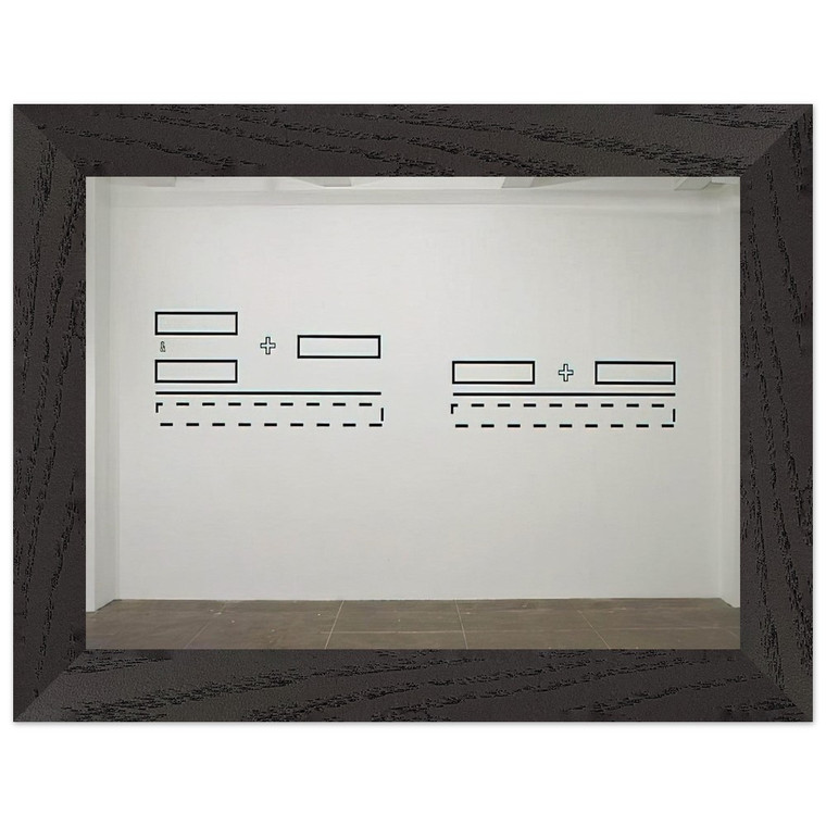 Lawrence Weiner  Untitled  1991 N4 Premium Wooden Framed Art Print / Poster