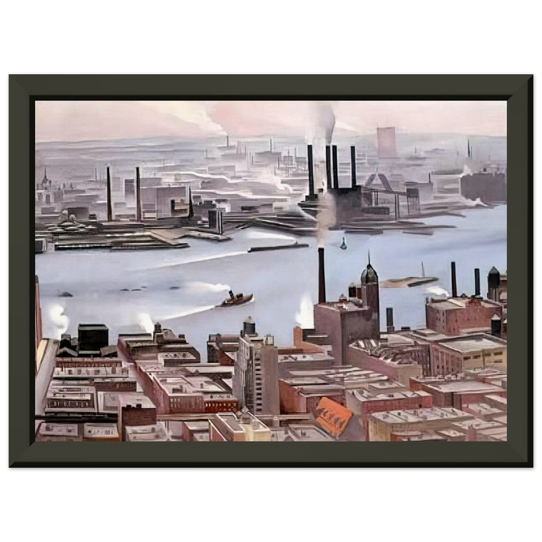 Georgia O'Keeffe East River Shelton Hotel 30th Story Metal Framed Print