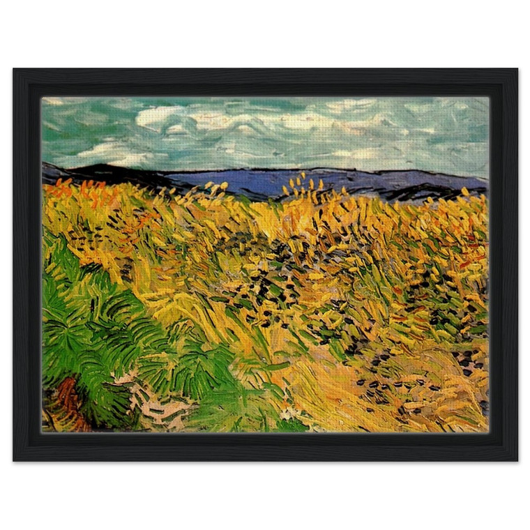 Vincent van Gogh  Wheat Field with Cornflowers Framed Canvas