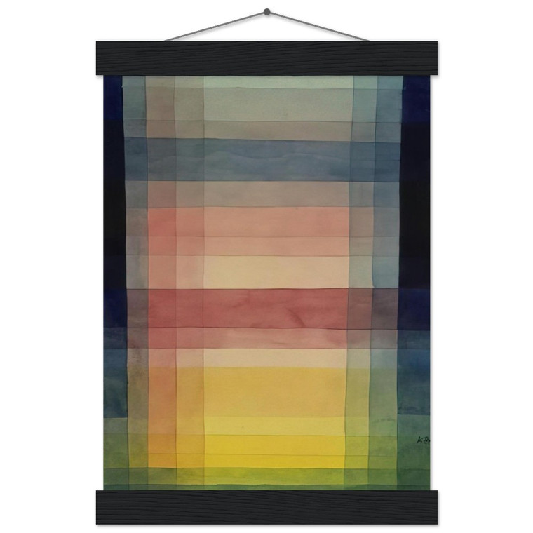 Paul Klee ARCHITECTURE OF THE PLAIN 1923 Matte Paper Poster with Hanger