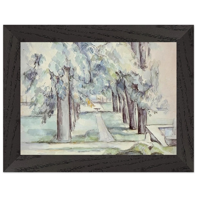 Cezanne Chestnut Trees Jas de Bouffan Premium Wooden Framed Art Print Poster