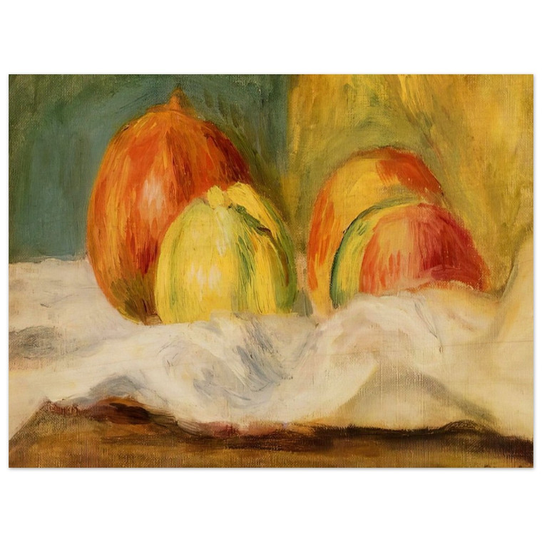 PierreAuguste Renoir  Still Life with Apples and Pomegranates Wood Print