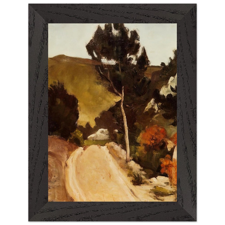 Paul Cezanne  Road in Provence Premium Wooden Framed Art Print / Poster