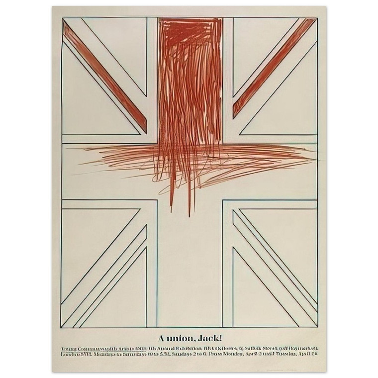 Billy Apple  A union Jack Young Commonwealth Artists  1962 Aluminum Print