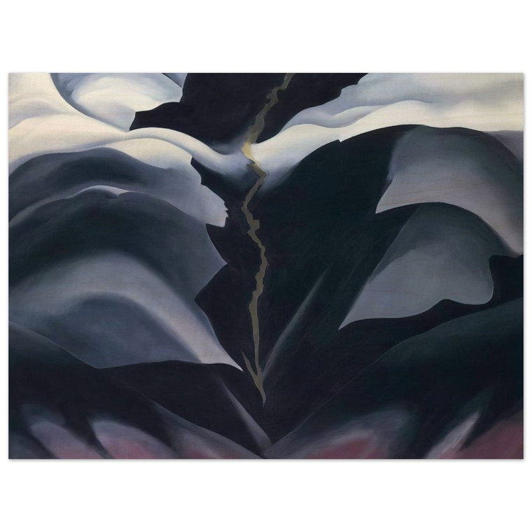 Georgia OKeeffe  Black Place II Wood Print