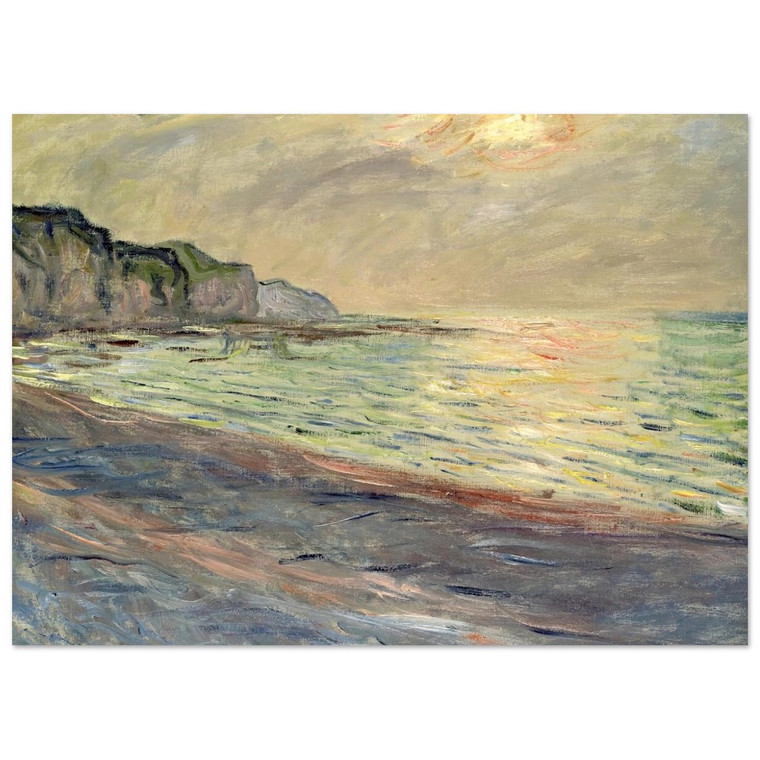 claude monet  Pourville Sunset Fine Art Poster / Art Print