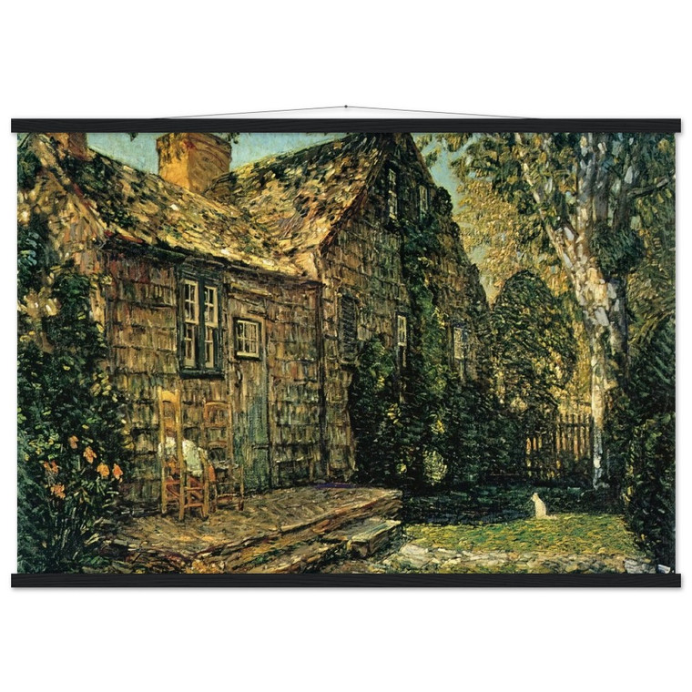 Childe Hassam Little Old Cottage Egypt Lane East Hampton Poster with Hanger