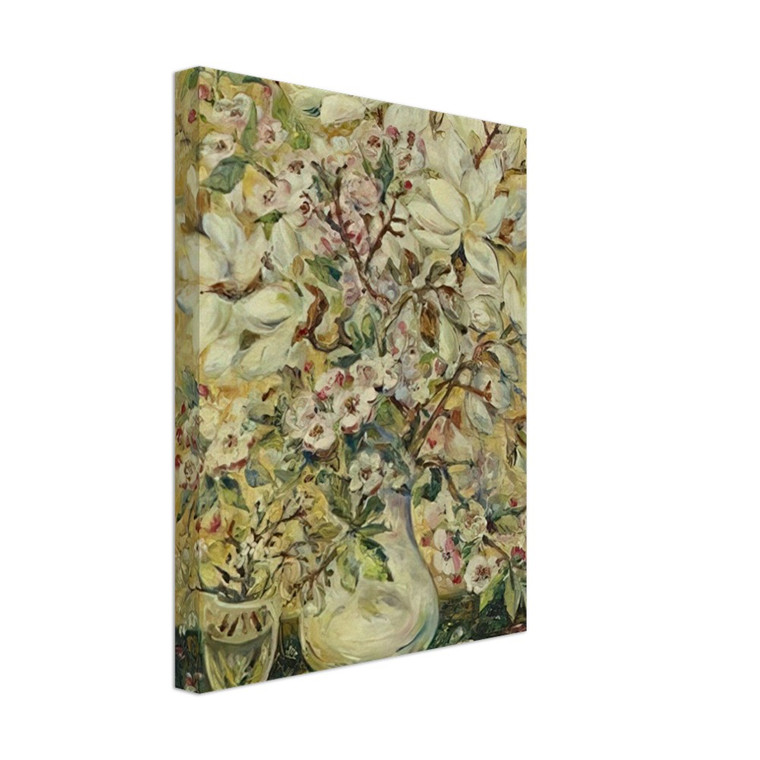 Natalia Goncharova  Flower vase  PostImpressionism Canvas