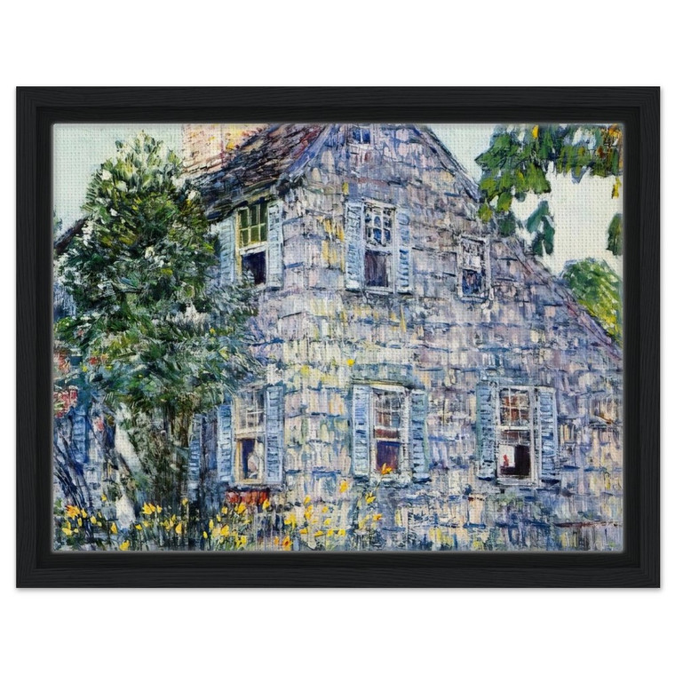 Childe Hassam  Old House East Hampton Framed Canvas