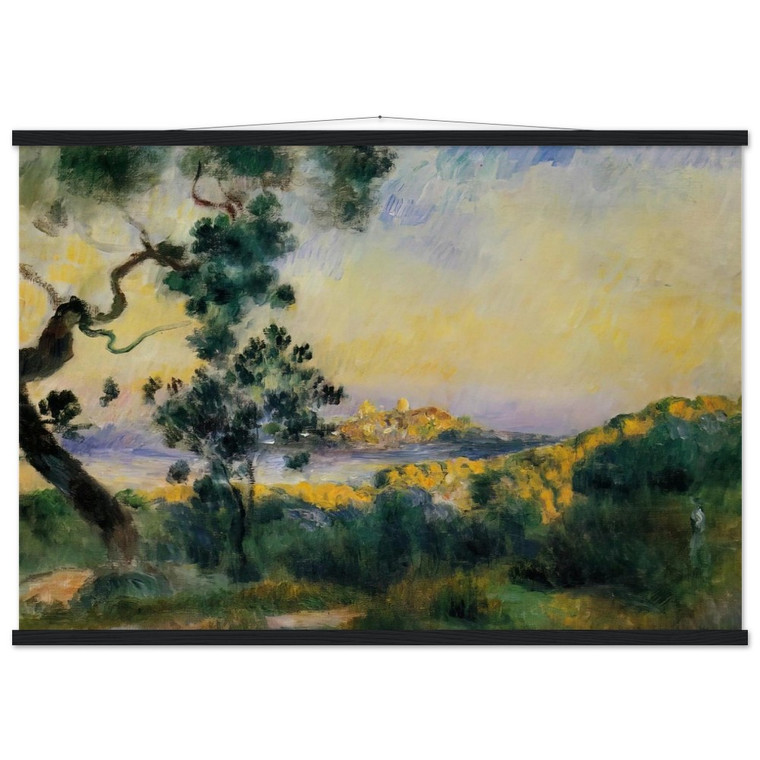 Renoir View of Antibes Museum Quality Matte Poster with Hanger