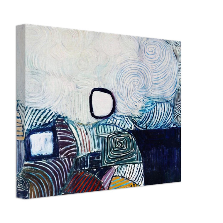 Victor Pasmore  Spiral Development in Green Violet Blue  Gold  1951 Canvas