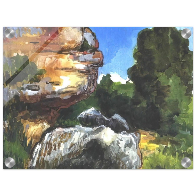 Paul Cezanne  Rocks N2 Acrylic Print