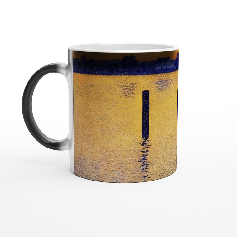 Theo van Rysselberghe - SAILBOATS ON THE RIVER SCHELDT 1892 Magic Ceramic Mug