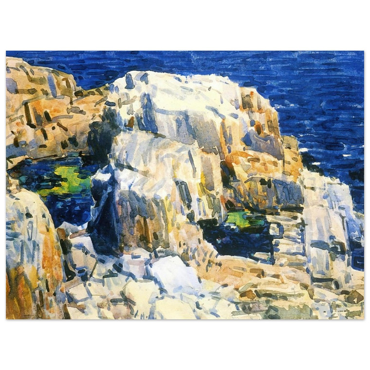 Childe Hassam  Rocks at Appledore Aluminum Print