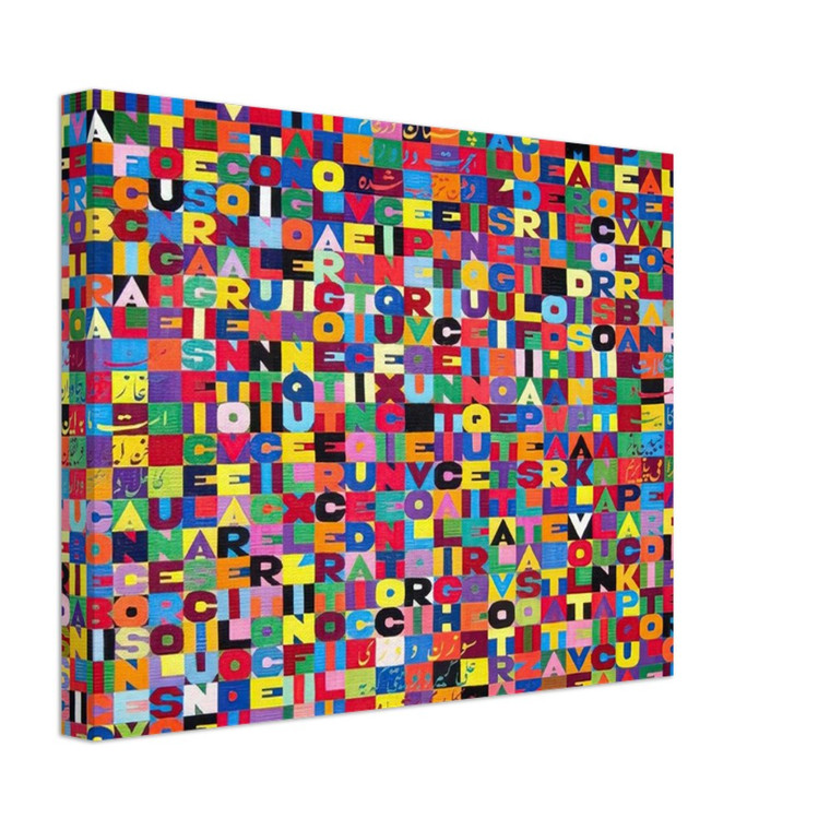 Alighiero Boetti METTERE I VERBI ALL INFINITO 1988 Canvas