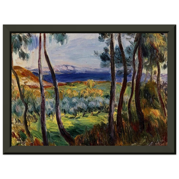Renoir Cagnes Pines Premium Metal Framed Art Print / Poster