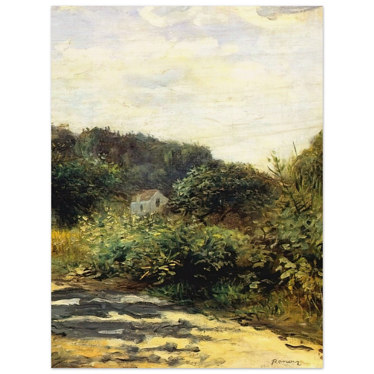 PierreAuguste Renoir  A Road in Louveciennes Wood Print