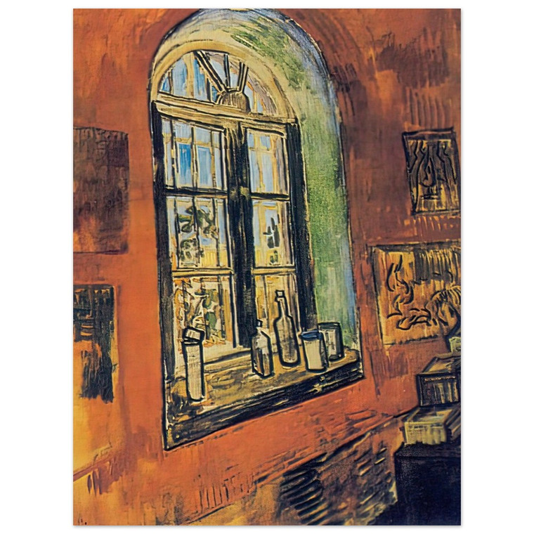 Vincent van Gogh  Window of Vincents Studio at the Asylum Wood Print